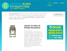 Tablet Screenshot of ortopediablinda.com